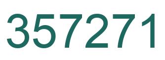 Number 357271 green image