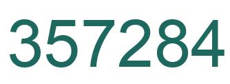 Number 357284 green image