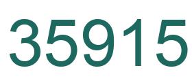 Number 35915 green image