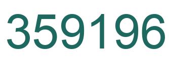 Number 359196 green image