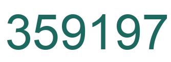 Número 359197 imagen verde