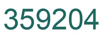Número 359204 imagen verde