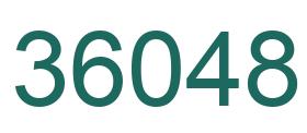 Zahl 36048 grün bild