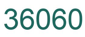 Zahl 36060 grün bild