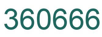 Number 360666 green image