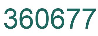 Número 360677 imagen verde