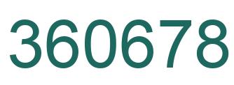 Número 360678 imagen verde