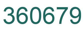 Número 360679 imagen verde