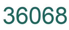 Zahl 36068 grün bild