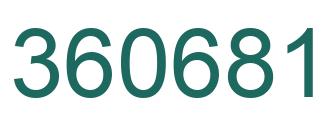 Número 360681 imagen verde