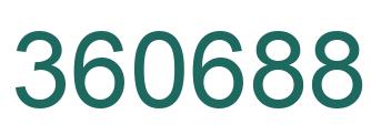 Number 360688 green image