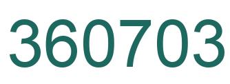 Número 360703 imagen verde