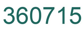 Number 360715 green image