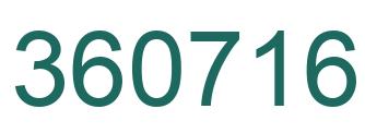 Número 360716 imagen verde