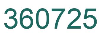Número 360725 imagen verde