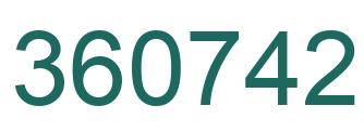 Número 360742 imagen verde