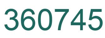 Número 360745 imagen verde