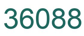 Zahl 36088 grün bild