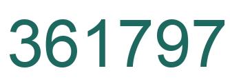 Número 361797 imagen verde