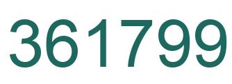 Número 361799 imagen verde