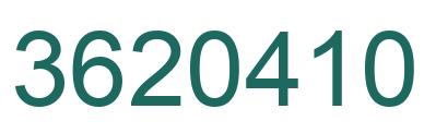 Número 3620410 imagen verde