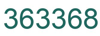 Number 363368 green image