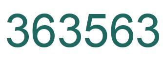 Number 363563 green image