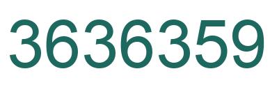 Número 3636359 imagen verde