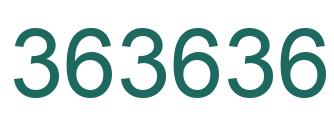 Número 363636 imagen verde