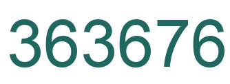 Número 363676 imagen verde