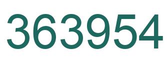 Number 363954 green image