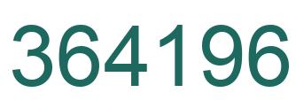 Number 364196 green image