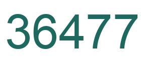 Number 36477 green image