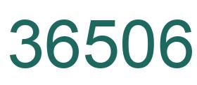 Number 36506 green image