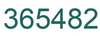 Número 365482 imagen verde