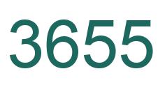 Number 3655 green image
