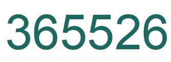 Número 365526 imagen verde