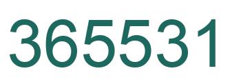 Número 365531 imagen verde