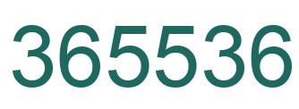 Número 365536 imagen verde