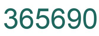 Número 365690 imagen verde