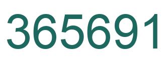Número 365691 imagen verde