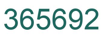 Número 365692 imagen verde