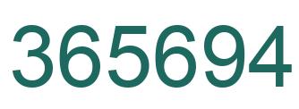 Número 365694 imagen verde