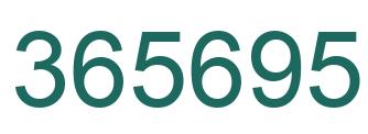 Número 365695 imagen verde