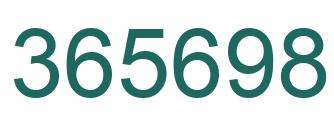 Número 365698 imagen verde