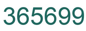 Número 365699 imagen verde