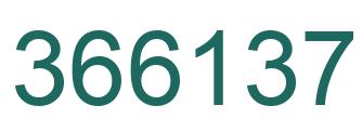 Number 366137 green image