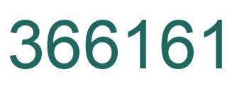 Number 366161 green image