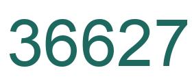 Number 36627 green image