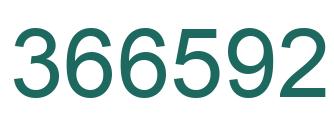 Number 366592 green image